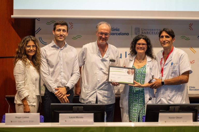 El Clínic Barcelona, primer hospital en España certificado en humanización de la atención de infecciones bacterianas graves