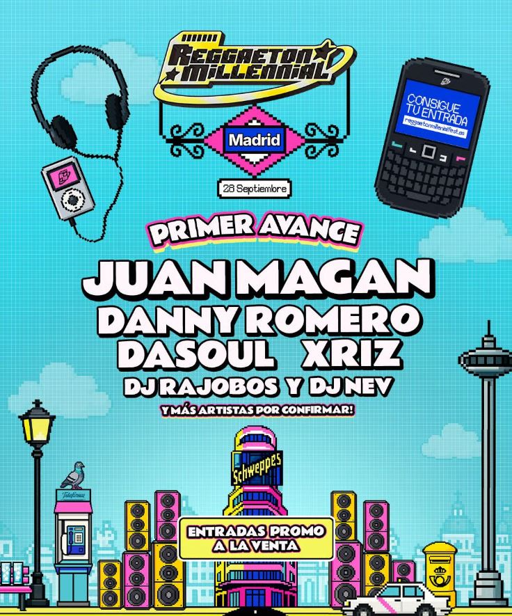 El Nostálgico Reggaeton Millennial Fest Aterriza En Madrid En Septiembre 1 Cartel