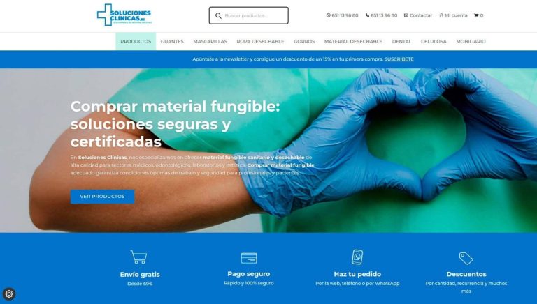 Soluciones Clínicas estrena plataforma de venta online y se posiciona como referente del sector