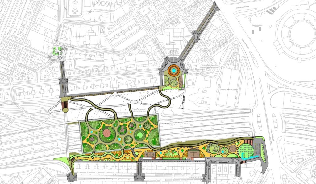 Ciudad Lineal Y Ventas Claman Contra El Nuevo Parque De 80 Millones En La M-30: «No Es Un Parque» 1 Plano Proyecto Parque Ventas M-30