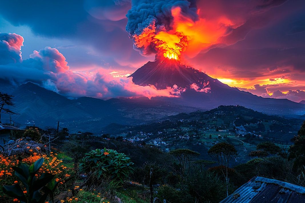 SEÍSMOS Y VOLCÁN ACTIVO