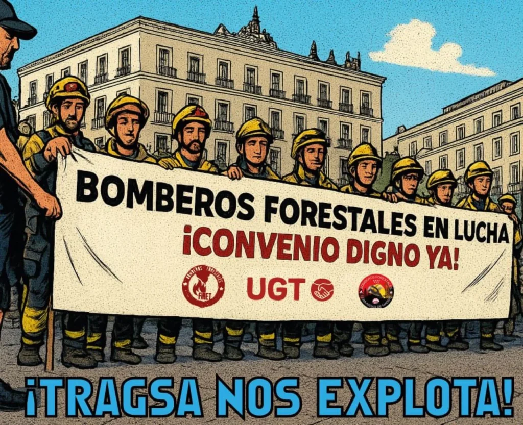 «Un Compañero Está Viviendo En El Coche»: Los Bomberos Forestales Se Hartan De La Comunidad De Madrid Y Apuntan Al Gobierno 1 Parte Del Cartel De La Concentración De Los Bomberos Forestales De La Comunidad De Madrid