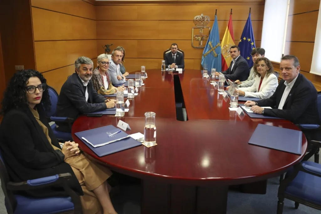 «Mi Hija Duerme A 8 Metros De Una»: La Irrupción De Los Parques De Baterías, Un 'Coladero' De Inseguridad En Asturias 1 El Consejo De Gobierno, Reunido Para La Suspensión De Los Parques De Baterías En Asturias